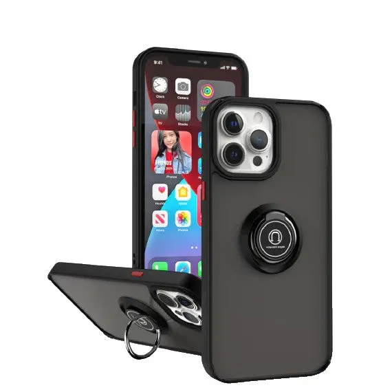 Apple, Husa Anti Fall Metal Bracket pentru Apple iPhone 13 Pro, Rezistenta la socuri
