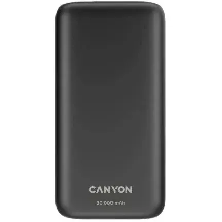 Canyon Acumulator Extern Canyon PB301B, 30000 mAh, 2x USB-A, 1x USB Type-C, PD, Quick-Charge, 20W, Negru