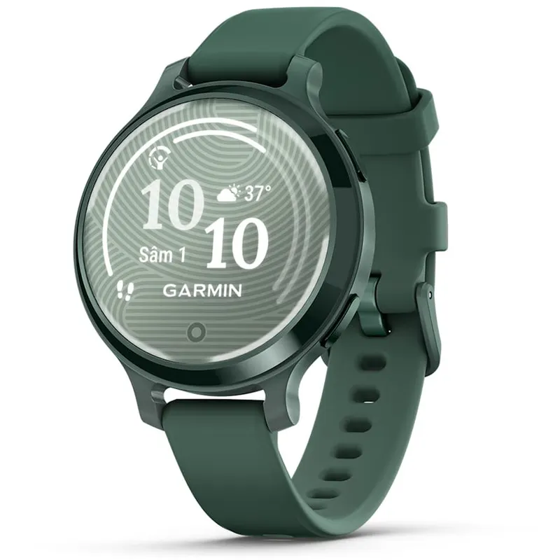 GARMIN Ceas Garmin Lily 2 Active, display AMOLED, memorie 8GB, autonomie pana la 9 zile, rezistanta la apa pana la 5 ATM, verde