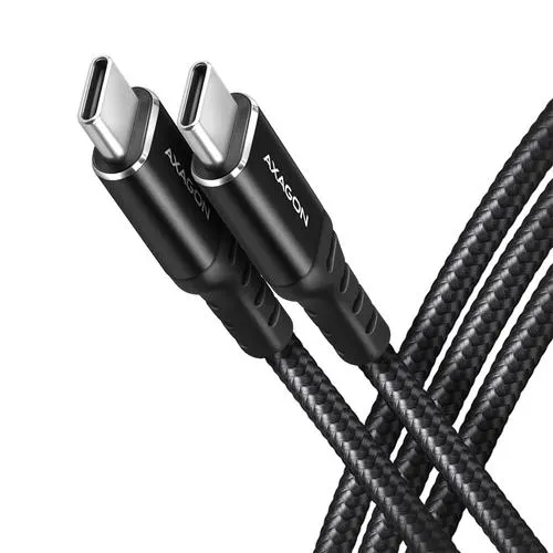 Cablu de date Axagon HQ, USB -C / USB-C, 3A, 300cm, Negru