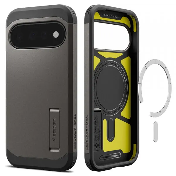 Spigen Husa MagSafe pentru Google Pixel 11, Spigen, Tough Armor, Gri ACS11855