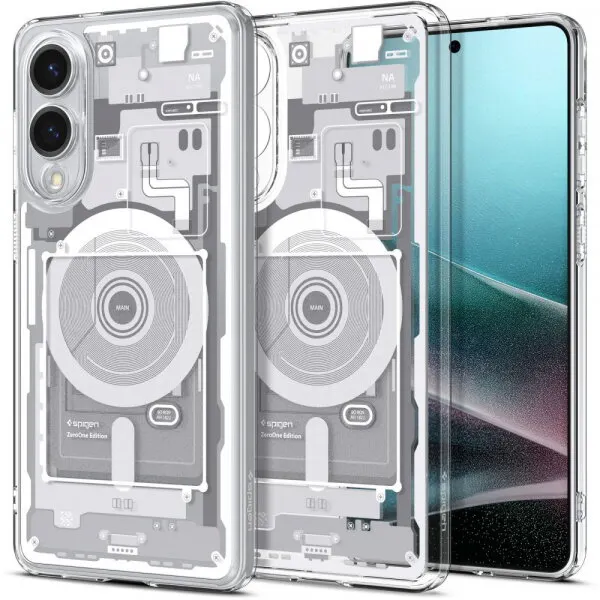 Spigen Husa MagSafe pentru Samsung Galaxy S25 Edge S937, Spigen, Ultra Hybrid Zero One, Alba ACS09417