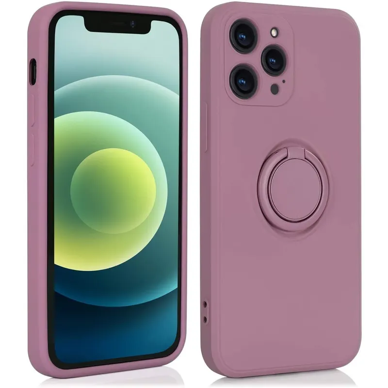 Flippy, Husa protectie Flippy compatibila cu Samsung A21S Liquid Silicone Ring cu suport rotativ Mo