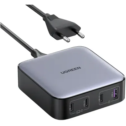 Ugreen Incarcator UGREEN CD328 Nexode, 3x USB-C, USB-A, GaN, 100W (negru)