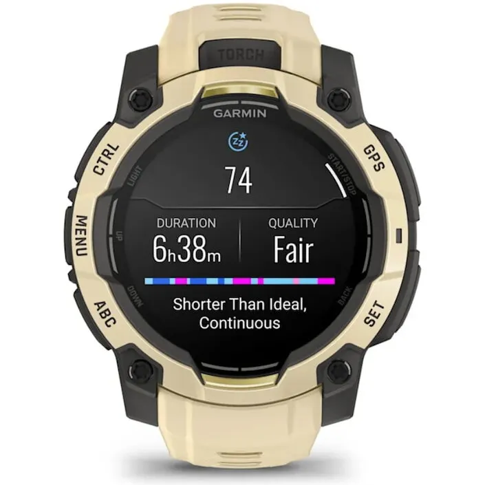 GARMIN Smartwatch Garmin Instinct 3, 45 mm, AMOLED, GPS, Android/iOS, curea silicon, Citrine