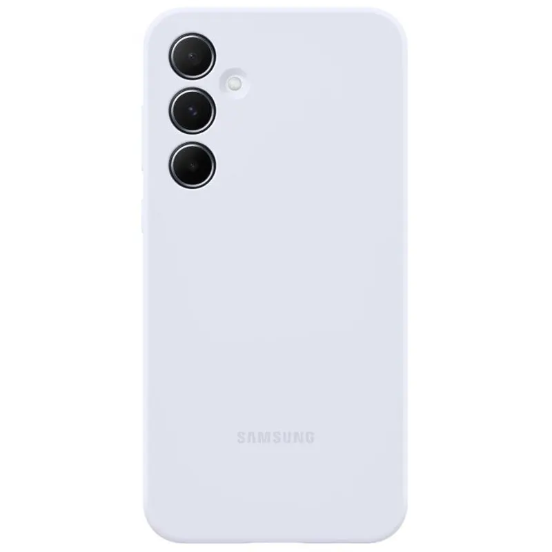 Samsung Husa Protectie Spate pentru telefon mobil Samsung Galaxy A55 5G EF-PA556TLEGWW, Silicone Case, Albastru deschis