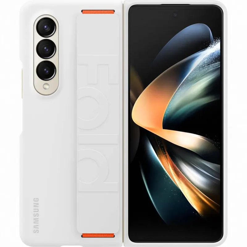 Samsung Husa telefon SAMSUNG Silicone Grip Cover pentru Galaxy Z Fold4 EF-GF936TWEGWW, White