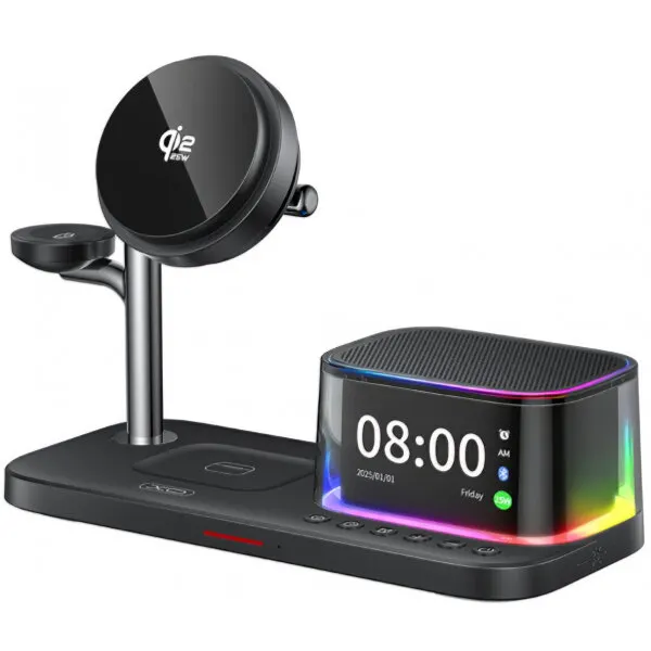XO Design Incarcator Retea Wireless XO Design CX045 3in1, 25W, Negru