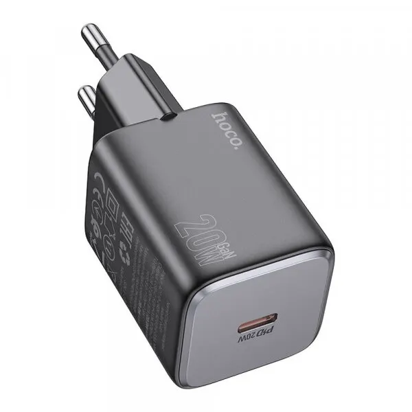 HOCO Incarcator Retea HOCO N40, 20W, 3A, 1 x USB-C, Negru