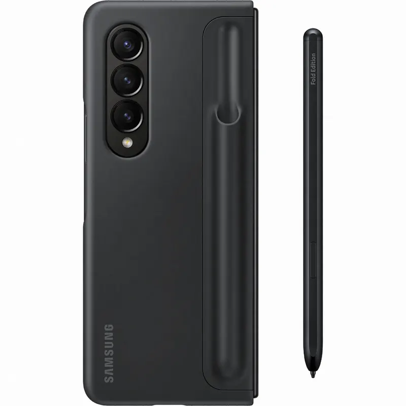 Samsung Carcasa Standing Cover with Pen pentru SAMSUNG Galaxy Z Fold4, EF-OF93PCBEGWW, negru