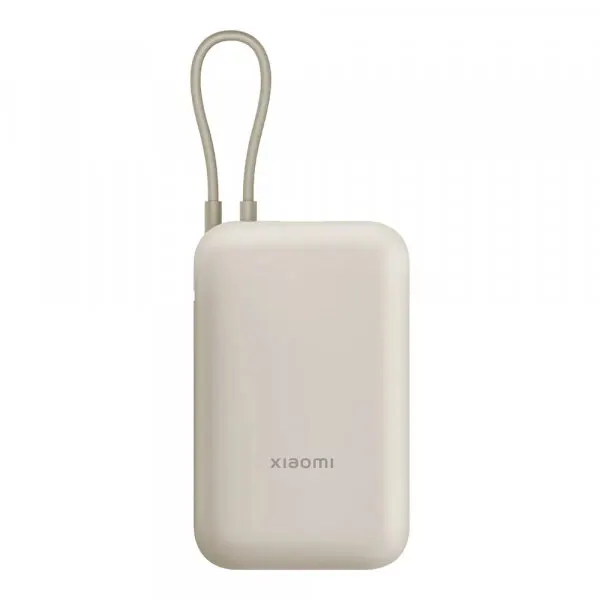 Xiaomi Baterie Externa Xiaomi Pocket Edition Pro, 10000mAh, 33W, QC + PD, 1 x USB-A - 1 x USB-C, Bej BHR9072GL