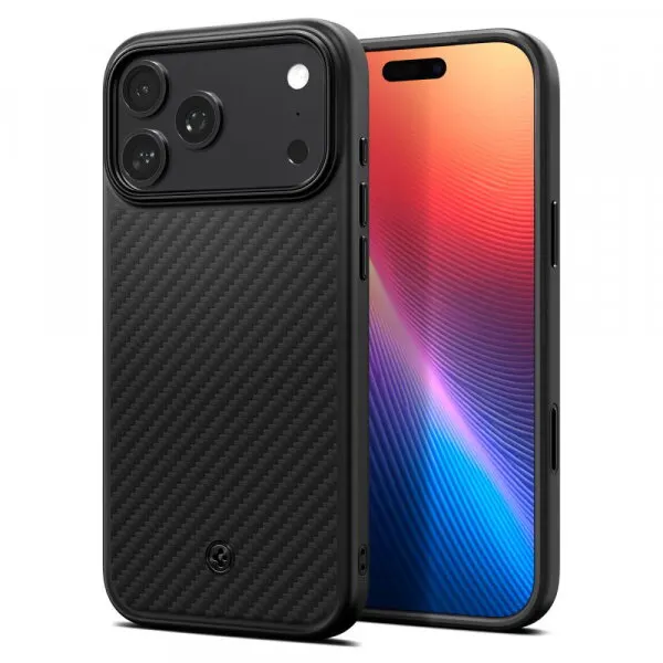 Spigen Husa MagSafe pentru Apple iPhone 17 Pro Max, Spigen, Enzo Aramid T, Neagra ACS09906