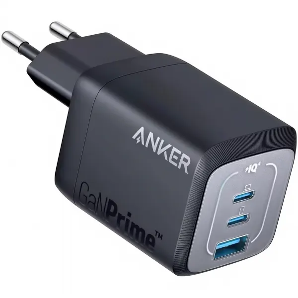 Anker Incarcator Retea Anker Prime, 67W, 5A, 1 x USB-A - 2 x USB-C, Negru, Resigilat A2669313