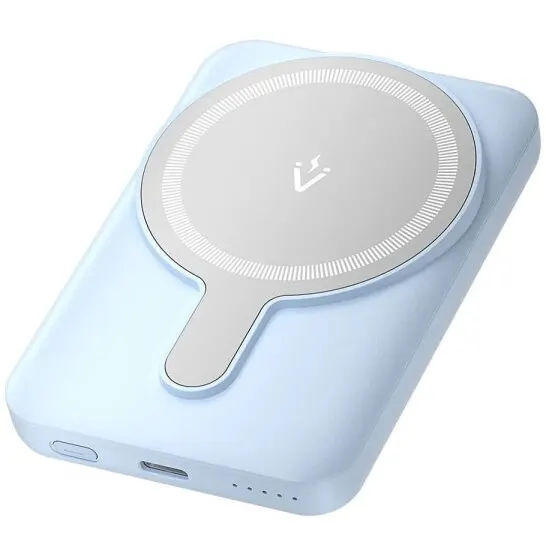 Vention Baterie externa portabila Vention FHSL0, 5000 mAh, 20W, Magnetic Wireless, 1 x USB-C, 166g, Albastru