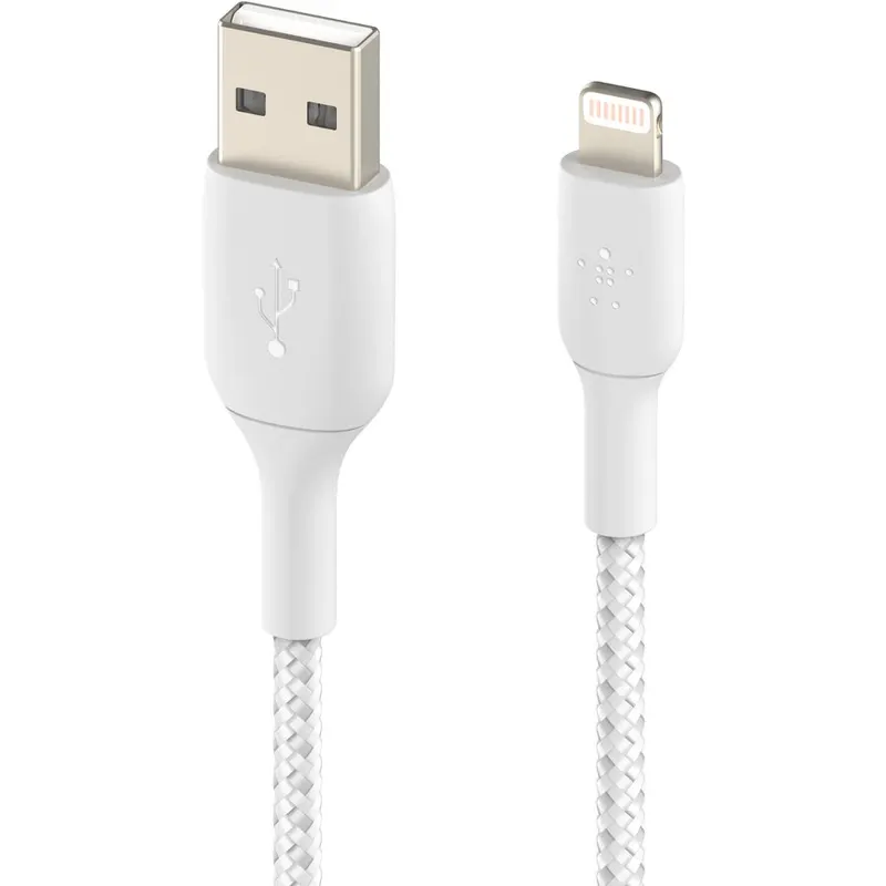 Belkin Belkin BOOST CHARGE USB-A to Lightning Cable, Braided - 3M - White