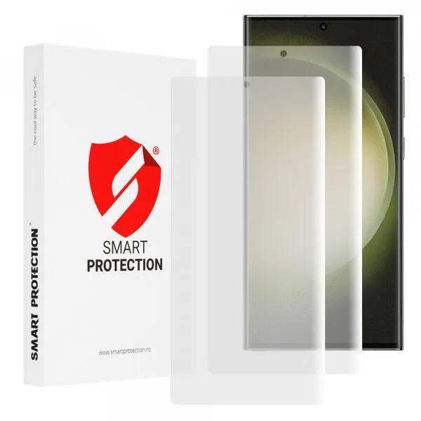 Smart Protection Folie de protectie Ecran Smart Protection Premium Classic pentru Samsung Galaxy S23 Ultra S918, Plastic, Set 2 bucati