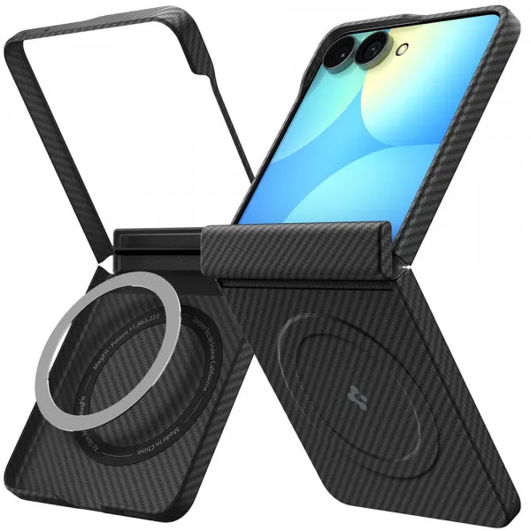 Spigen Husa MagSafe pentru Samsung Galaxy Z Flip8 F776, Spigen, Air Skin, Neagra ACS11513