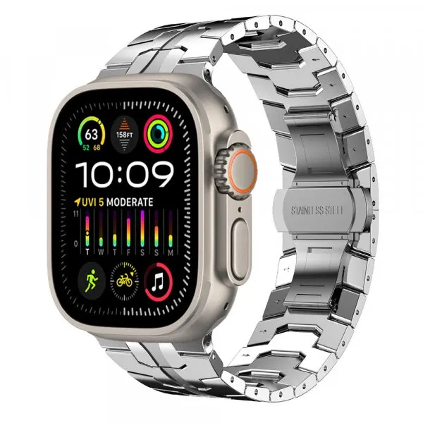techsuit Curea Techsuit W063 pentru Apple Watch 49mm / 46mm / 45mm / 44mm / 42mm Series, Argintie