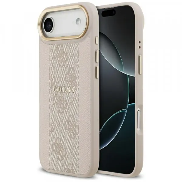 Guess Husa MagSafe pentru Apple iPhone 17 Air, Guess, 4G Stripe, Roz