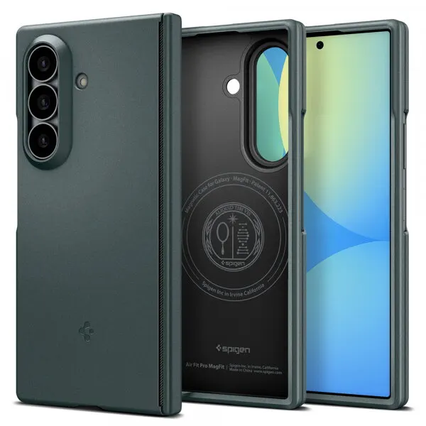 Spigen Husa MagSafe pentru Samsung Galaxy Z Fold8 Ultra F976, Spigen, Air Fit Pro, Verde ACS11493