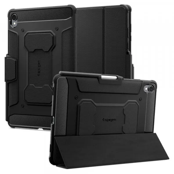 Spigen Husa pentru Samsung Galaxy Tab S11, Spigen, Rugged Armor Pro, Neagra ACS10149