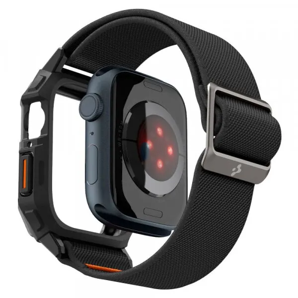 Spigen Husa Spigen Lite Fit Pro pentru Apple Watch 44mm Series, Neagra Mata ACS07103