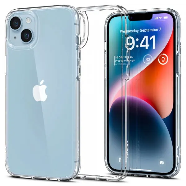 Spigen Husa pentru Apple iPhone 14, Spigen, Ultra Hybrid, Transparenta ACS05040