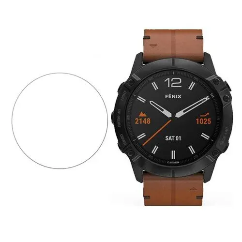 Set 3xFolie Policarbonat 3MK Arc pentru Garmin Fenix 6X (35 mm), Full Cover, Transparenta