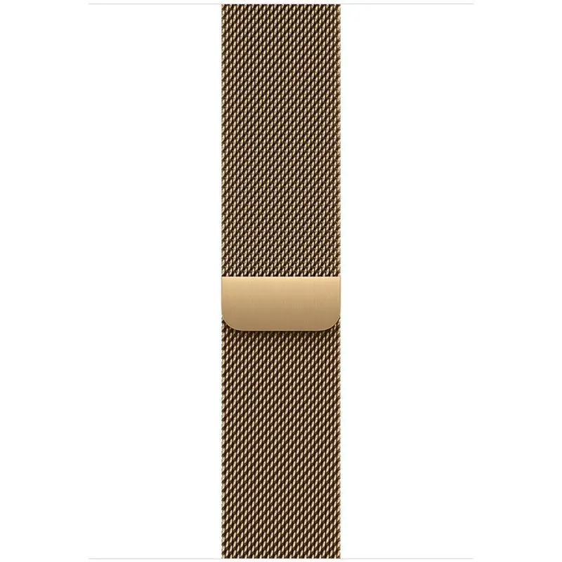 Apple Bratara Apple Watch Milanese Loop, 46 mm, otel inoxidabil, Radiant Gold, M/L