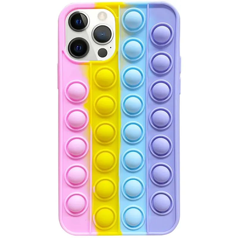 Flippy, Husa de protectie Flippy Pop It compatibila cu Apple iPhone 13 Pro Max, Model 8