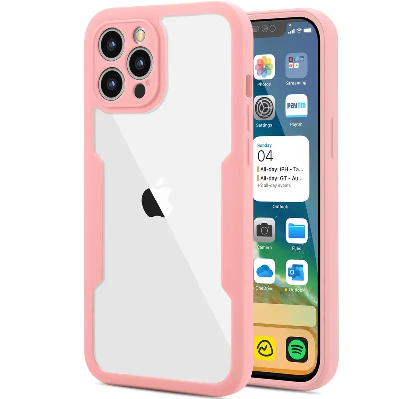 Samsung, Husa Max Defence pentru Samsung Galaxy A02s / A03s, Bumper Roz, Fata Dubla Transparenta
