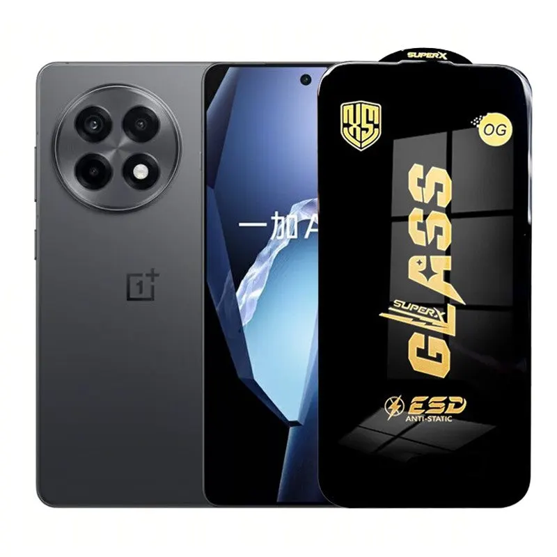 Flippy, Folie de Protectie pentru OnePlus Ace 5, Flippy, Sticla Securizata ESD, Margini Negre