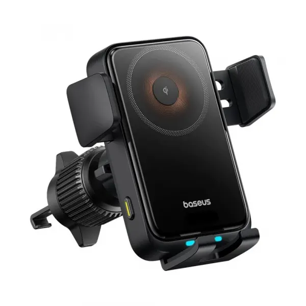 BASEUS Incarcator Auto Wireless Baseus Wisdom Pro Vent, 15W, 1.67A, Negru, Resigilat C40381501123-00