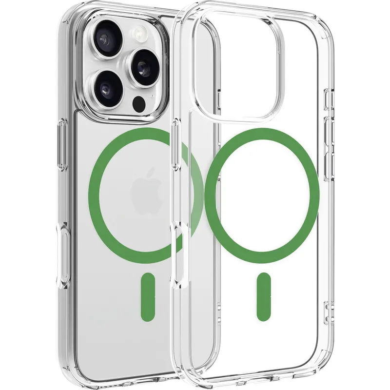Dviced Dviced Magsafe iPhone 16 Pro clear case - Green