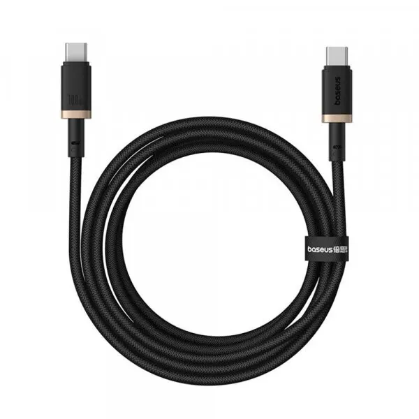 BASEUS Cablu Date si Incarcare USB-C - USB-C Baseus Dura Series, 100W, 2m, Auriu P10377803U01-03