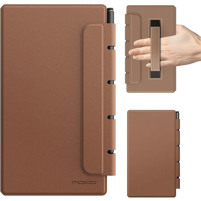 Moko Husa MoKo Book Folio pentru Remarkable Paper Pro Move 7.3, Magnetic, Maro
