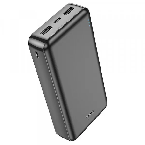 HOCO Baterie Externa Hoco J100A, 20000mAh, 10W, 2 x USB-A, Neagra