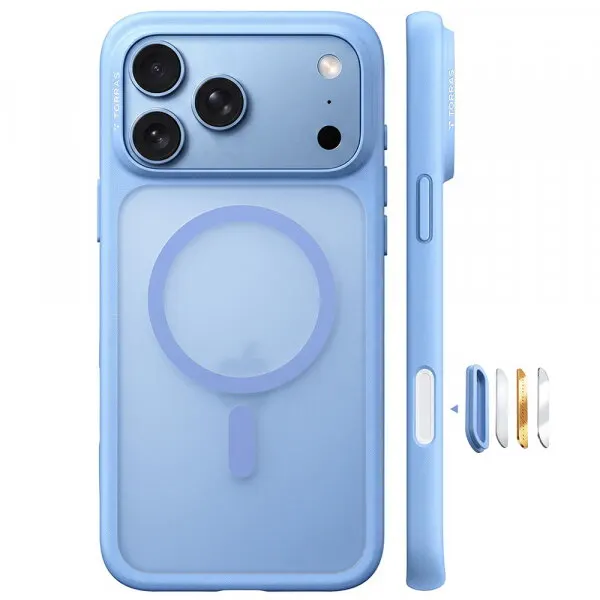 Torras Husa MagSafe pentru Apple iPhone 18 Pro Max / 17 Pro Max, Torras, Guardian, Albastra