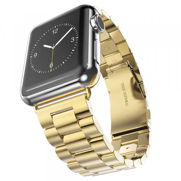 techsuit Curea Techsuit W036 pentru Apple Watch 49mm / 46mm / 45mm / 44mm / 42mm Series, Aurie