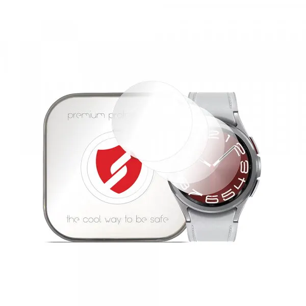 Smart Protection Folie Protectie Smart Protection Premium Classic pentru Samsung Galaxy Watch6 Classic 43mm, Set 4 bucati, Plastic