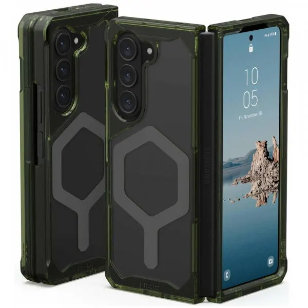 Urban Armor Gear Husa MagSafe pentru Samsung Galaxy Z Fold5 F946, Urban Armor Gear, Plyo Pro, Verde Gri
