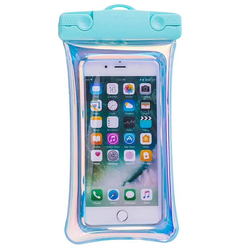 Flippy, Husa subacvatica Holografica Waterproof Flippy, Snowproof, Universala, Impermeabila