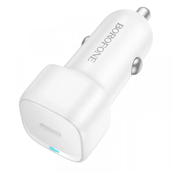 Borofone Incarcator Auto Borofone BZ34A Cloud, 20W, 3A, 1 x USB-C, Alb