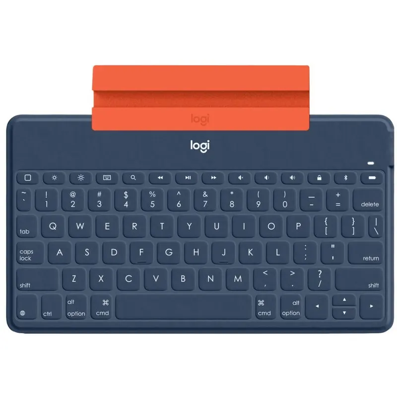 Logitech Tastatura wireless Logitech 920-010060, pentru iPad, iPhone si Apple TV, UK layout, Albastru