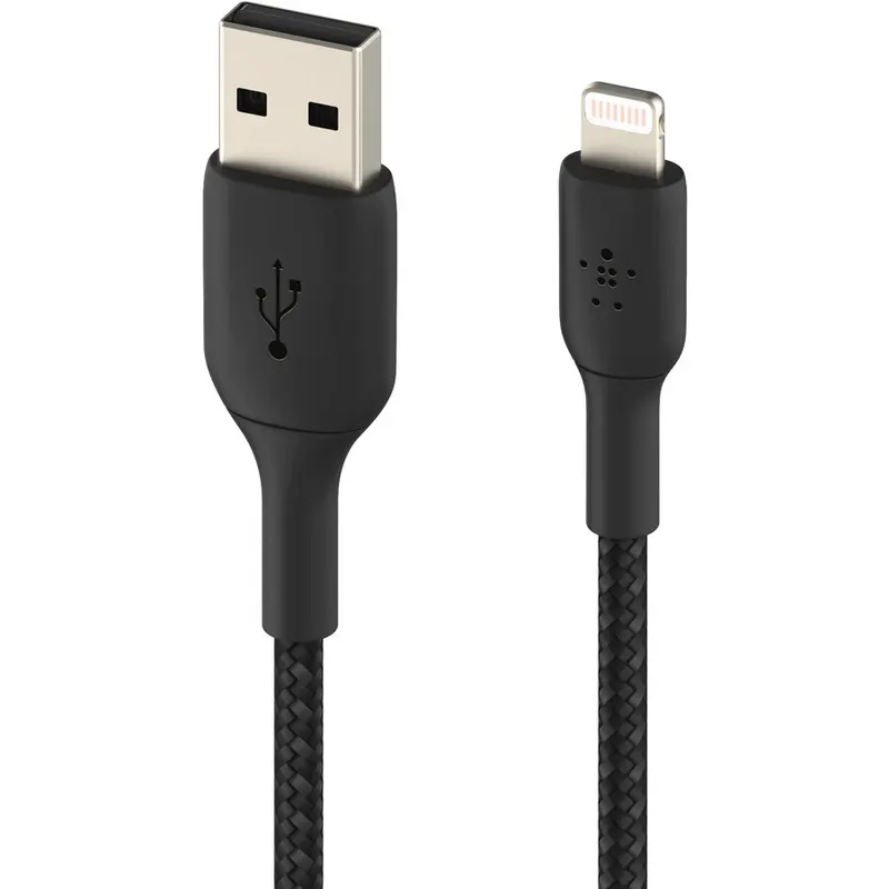 Belkin Belkin BOOST CHARGE USB-A to Lightning Cable, Braided - 0,15M - Black