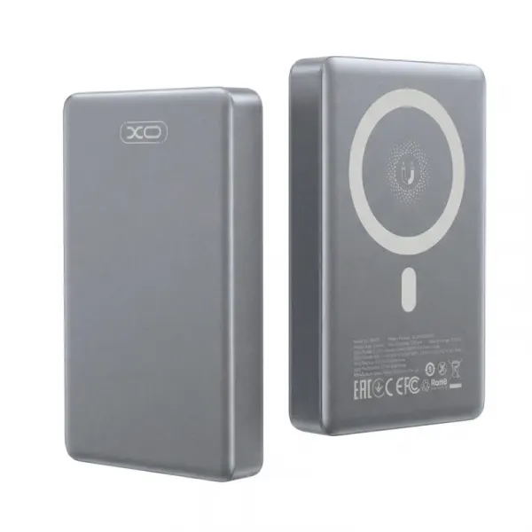 XO Design Baterie Externa Wireless XO Design PR294, 10000mAh, 20W, PD + FQI, 1 x QI - 1 x USB-C, Gri