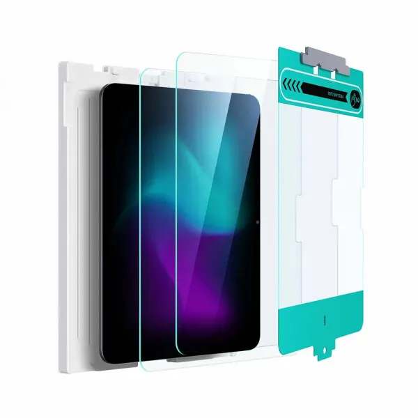ESR Folie de protectie Ecran ESR pentru Apple iPad Pro 11 (2024), Sticla Securizata, Full Glue, Set 2 bucati