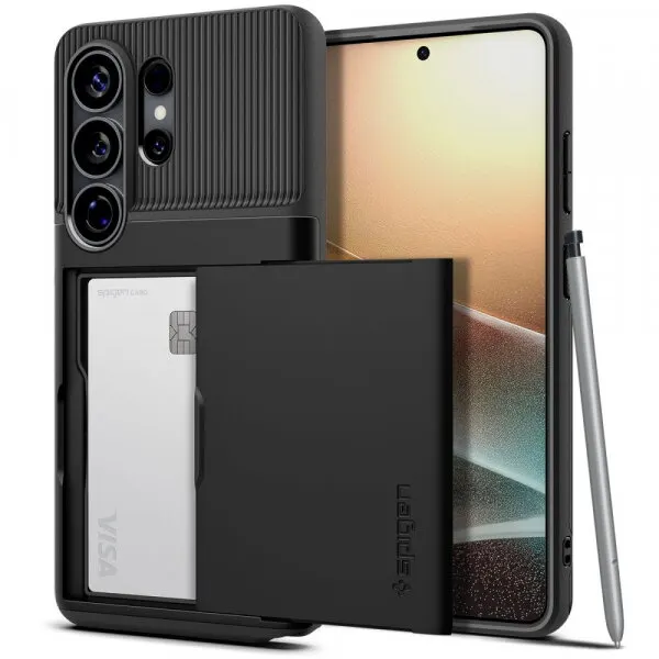 Spigen Husa pentru Samsung Galaxy S26 Ultra S948, Spigen, Slim Armor CS, Neagra ACS11036