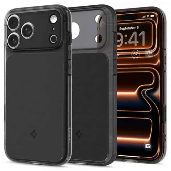 Spigen Husa MagSafe pentru Apple iPhone 17 Pro Max, Spigen, Ultra Hybrid T, Neagra Mata ACS10281