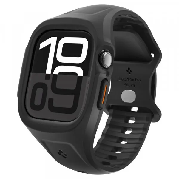 Spigen Husa Spigen Liquid Air Pro pentru Apple Watch Series 10 / 11 46mm, Neagra Mata ACS09317